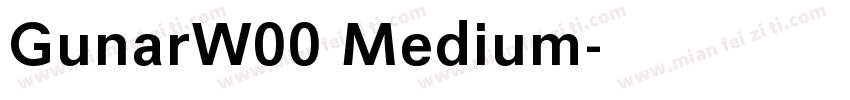 GunarW00 Medium字体转换